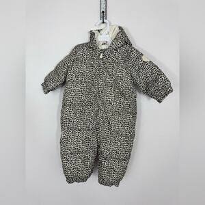 babyGap Leopard Print Snowsuit 6–12M Fleece Lined